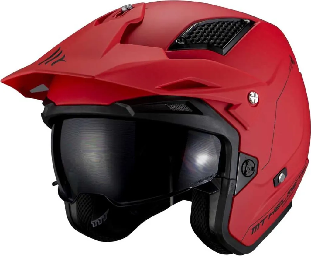 Casque Jet Urbain District Sv S Rouge L Idéal Scooter et Trajets Ville