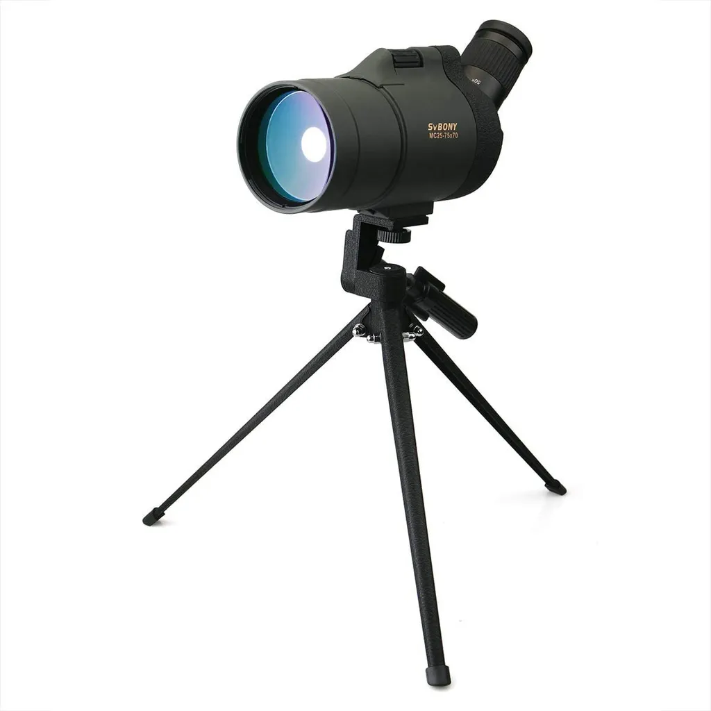 Svbony SV41 Longue-vue Monoculaire 25-75x70 Mak avec Prisme BAK4 et Trépied