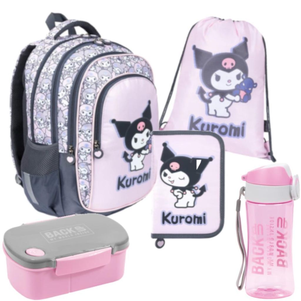 Kuromi Pink St. Majewski 5-teiliges Schulset für Mädchen