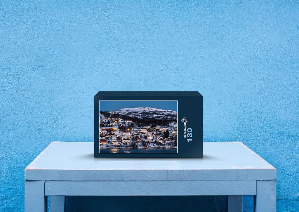 hansepuzzle 27800 - Norwegen Puzzle, 130 Teile, Orte, 28,7 x 20,0cm mit hochwertiger Aufbewahrung, Kartonbox und wiederverschließbarem Beutel