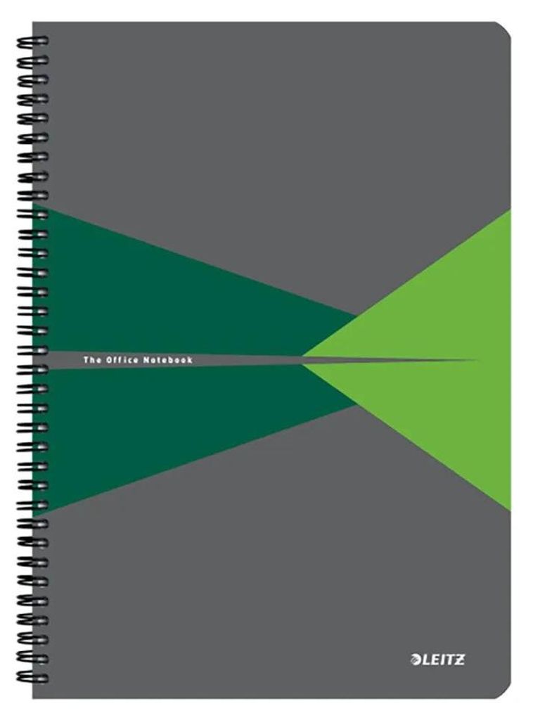 Leitz 46481055, Muster, Grün, Grau, A4, 90 Blätter, 80 g/m², Liniertes Papier