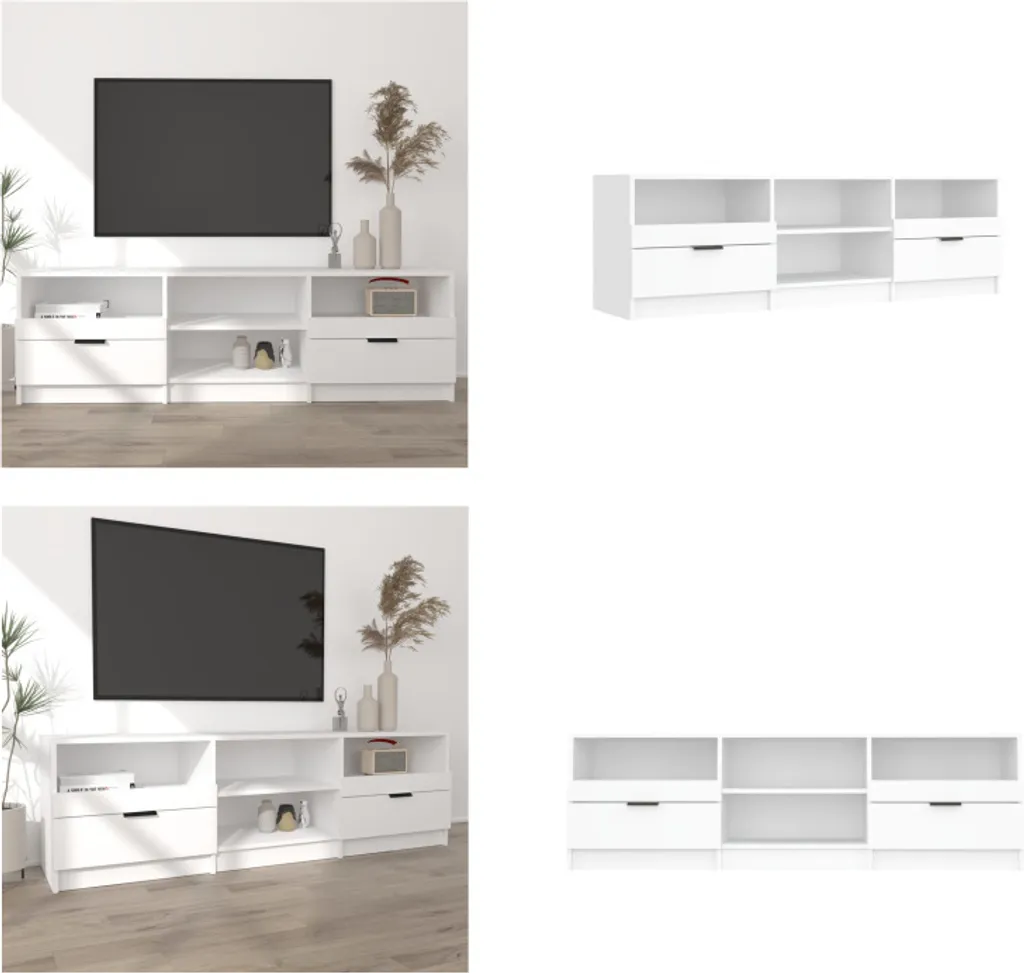 Supporto TV vidaXL Bianco 150x33,5x45 cm - Mobile per Home Cinema