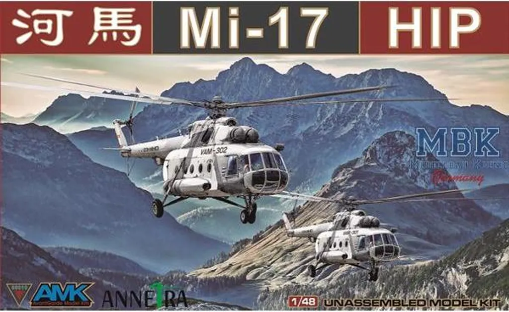 Maquette Mil Mi-17 Hip Early hélicoptère pour diorama militaire 1/48