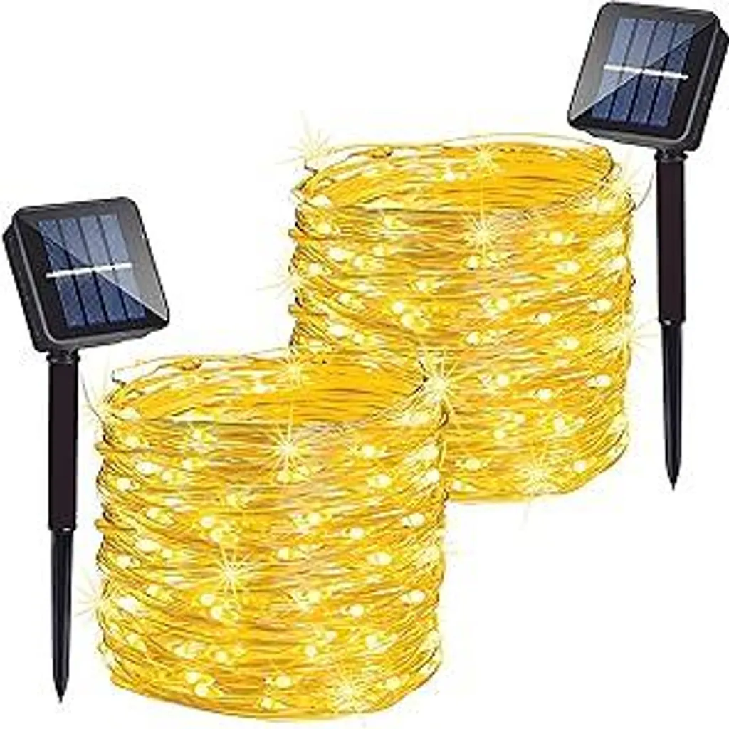 Zewool Catena Luminosa LED IP65: 2x20m Luci Solari per Esterni Professionali