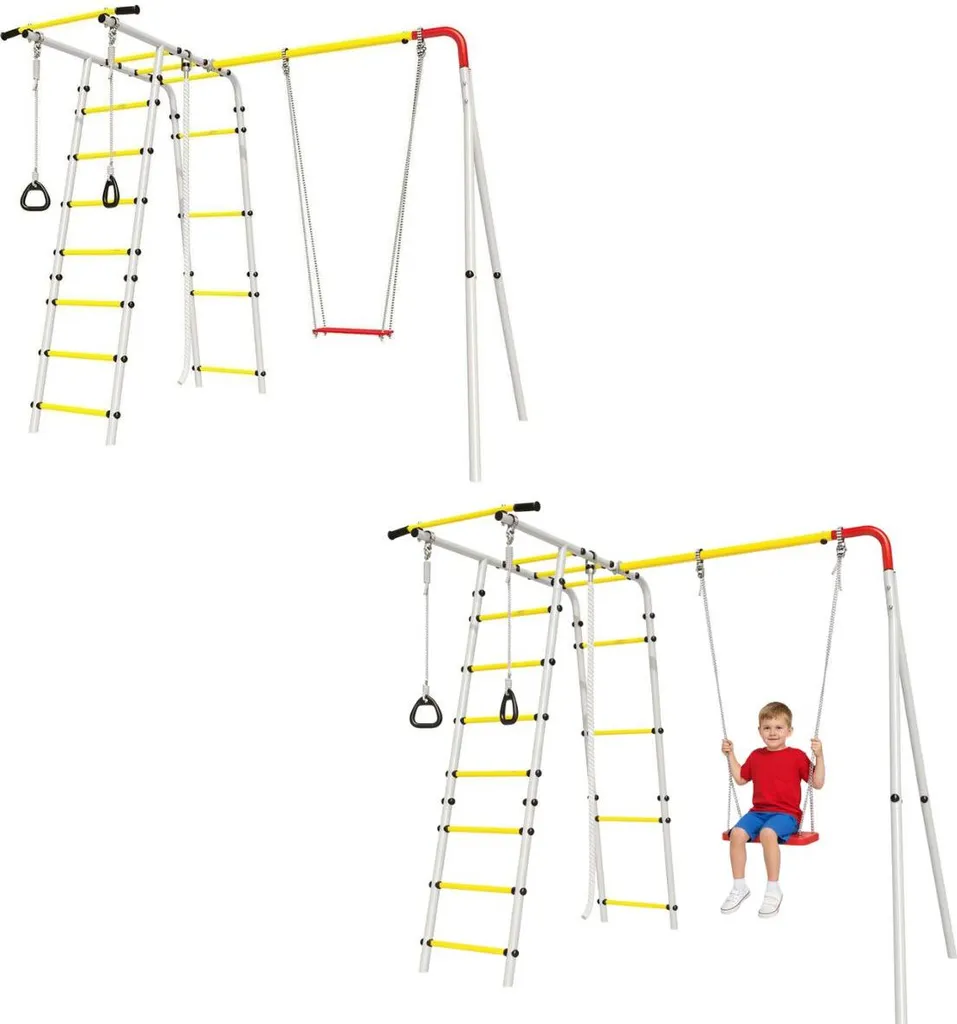 Aire de Jeux Jardin Créé Multi-activités avec Sièges Sécurisés