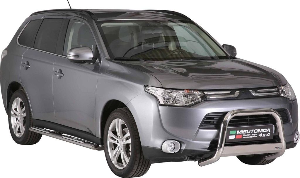 Frontbügel Frontschutzbügel für Mitsubishi Outlander 2013-2015 ø63 Stahl Silber