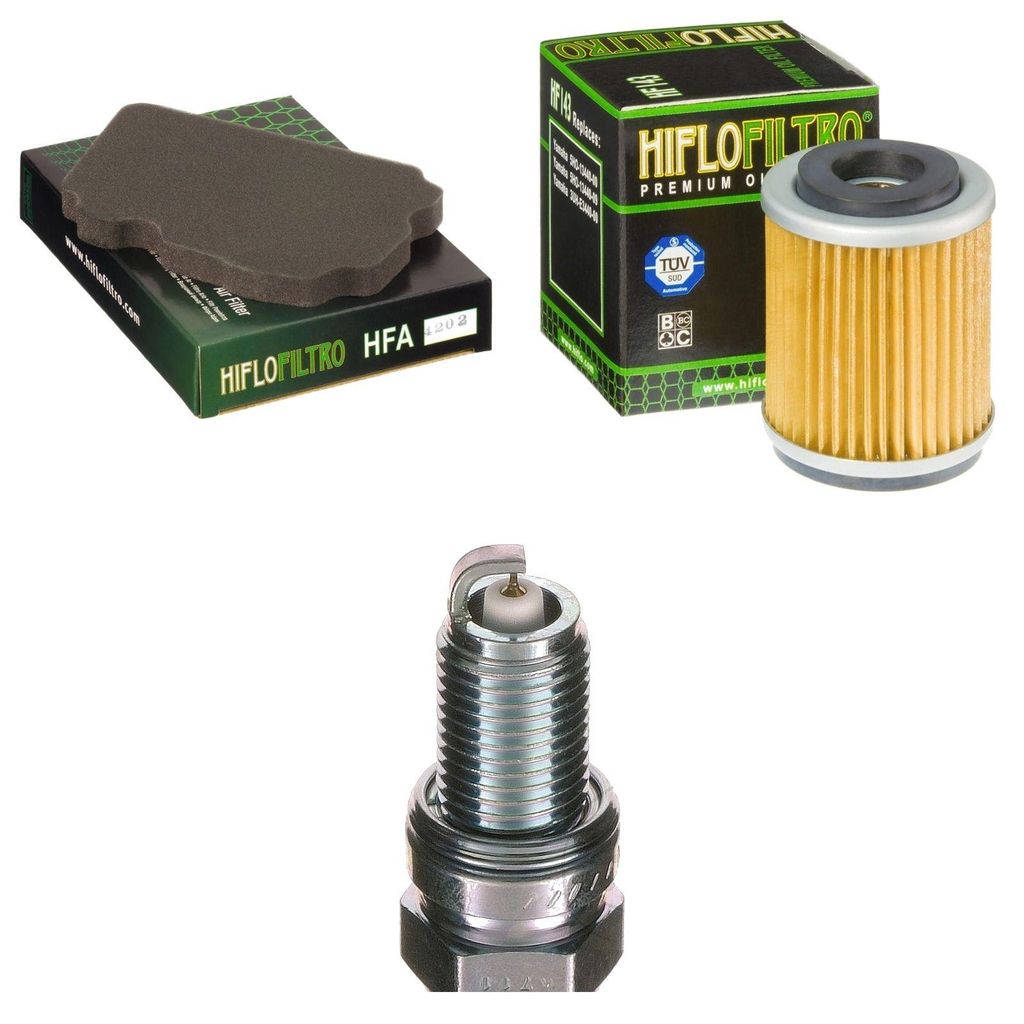 Service-Kit für Yamaha TW 200 Trailway 2000-2002 Luftfilter Ölfilter Zündkerze von pamoto - Neu