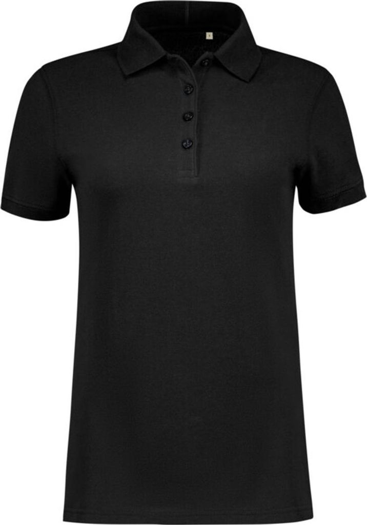 HAKRO Poloshirt Damen Heavy MIKRALINAR ECO #303 Gr. XS schwarz