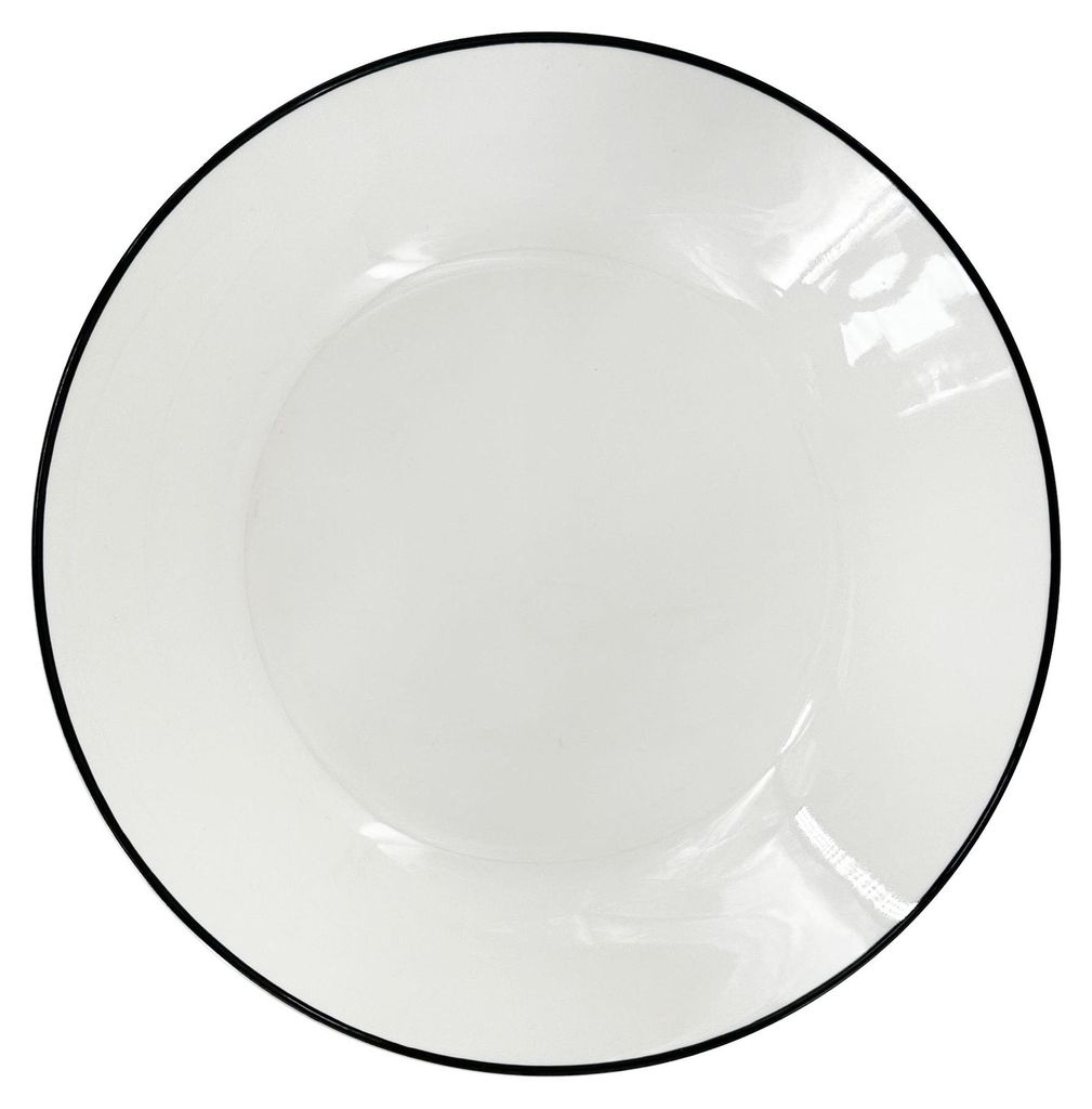 Piatto fondo in porcellana Linea Black, ø 20,5 cm, linea Immagine del prodotto 