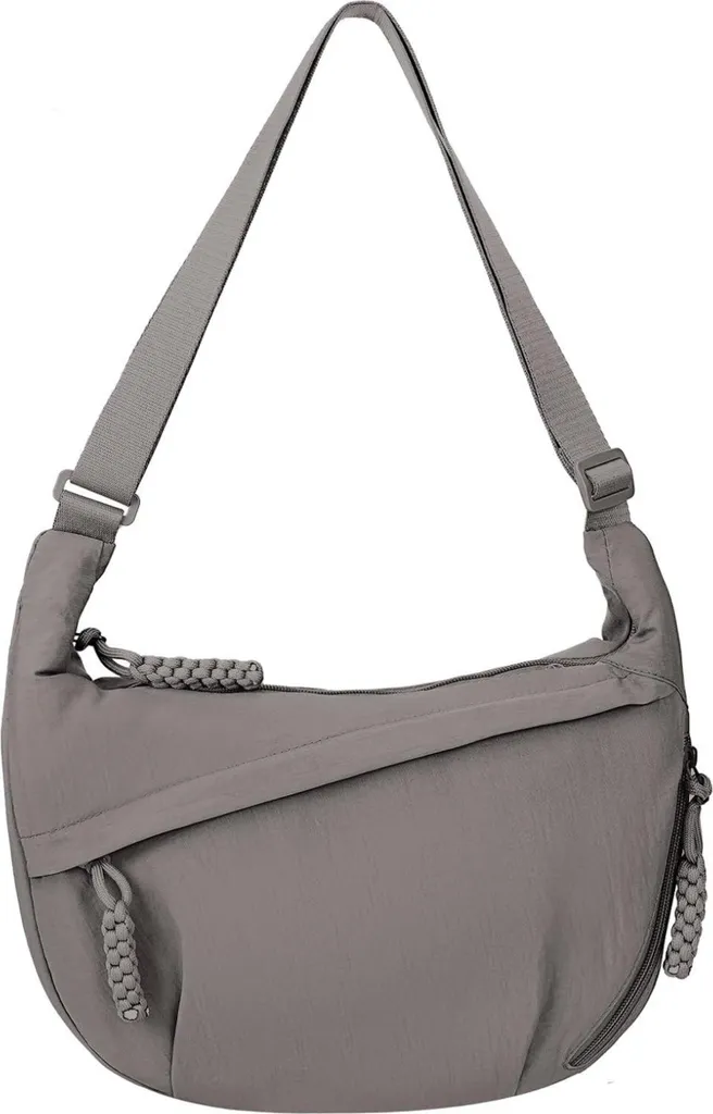 Sacoche femme demi-lune nylon : fini les sacs lourds et encombrants !