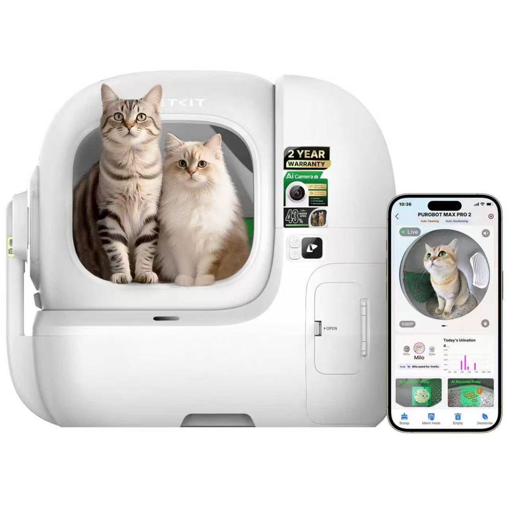 PETKIT PUROBOT Max Pro 2 Selbstreinigende Katzentoilette, Produktbild 