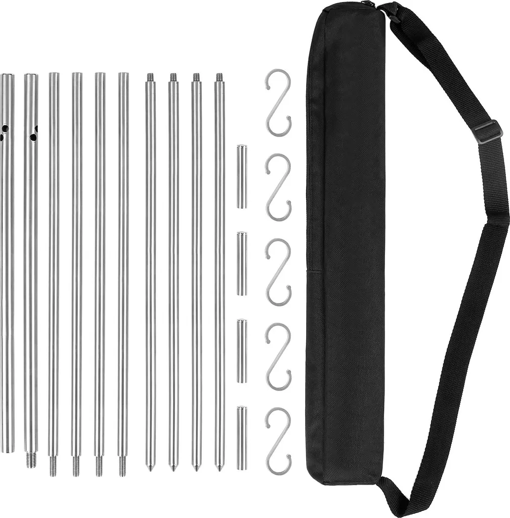 Support de camping stable anti-renversement pour casseroles en inox