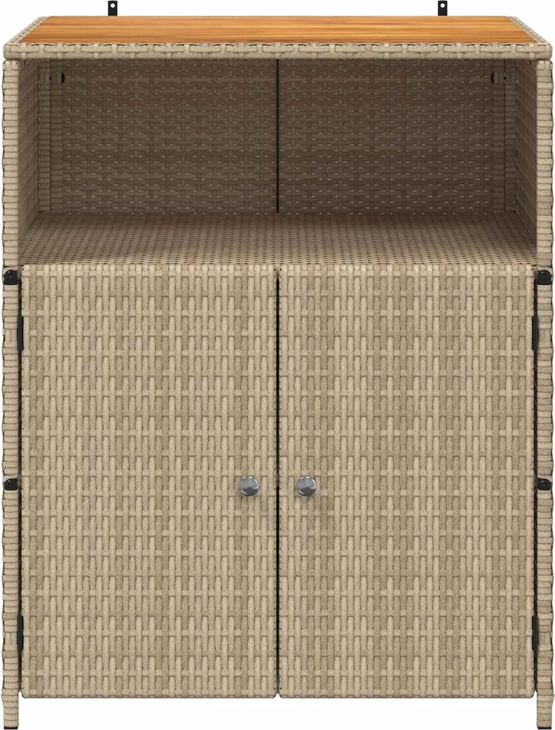 Armadio Outdoor vidaXL 70x50x87 cm | Acciaio e Rattan Sintetico - 5