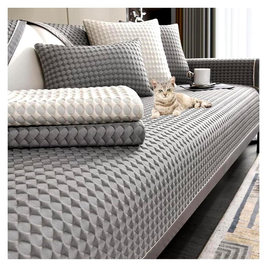 Kühlender Sofabezug, Sofadecken für Sitzflächen, Schutz vor Kratzern, rutschfester Couchüberzug für 1/2/3/4-Sitzer, Couchschoner Auflage (70 *...