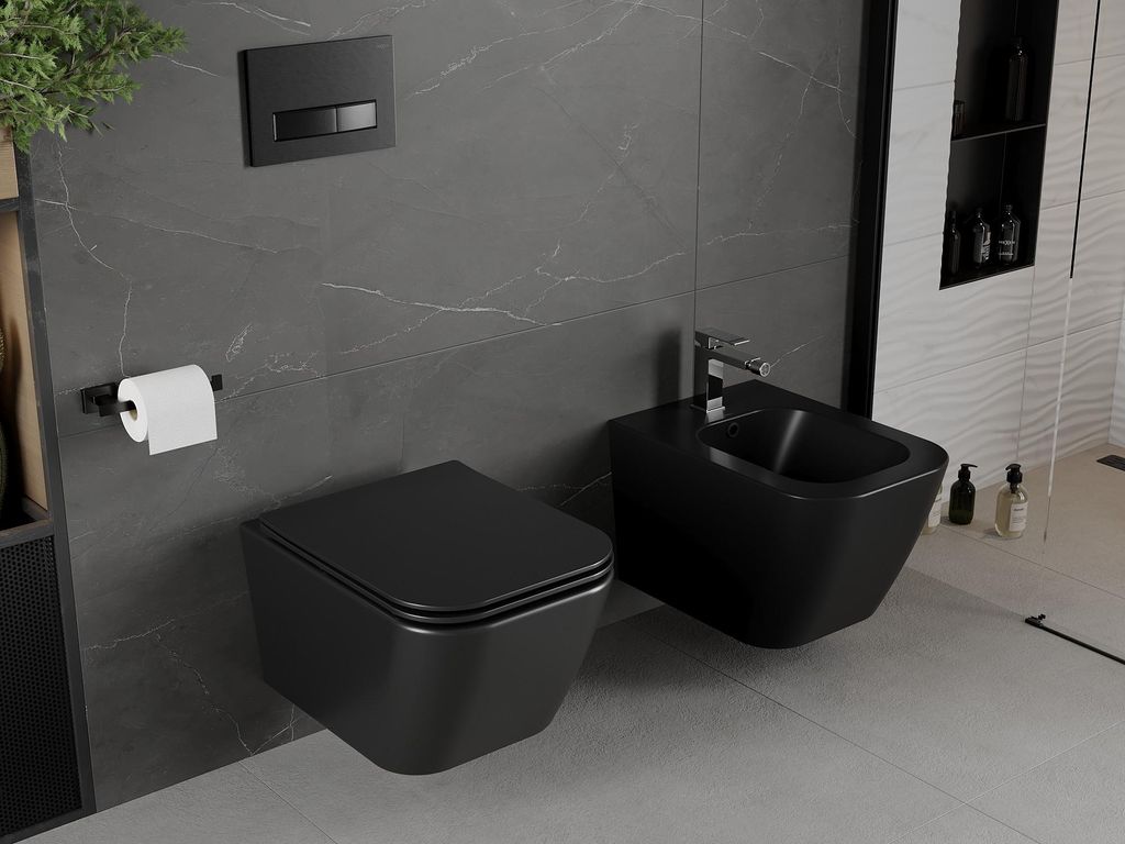 Mexen Madox Cuvette de WC sans rebord avec plaque mince à Image du produit 