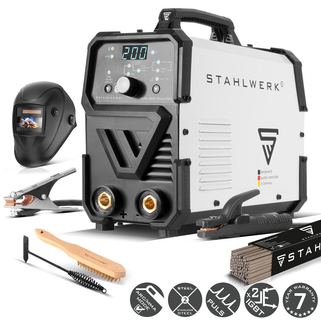 STAHLWERK ARC 200 Puls Pro elektródový zvárací stroj - plne Obrázok produktu 
