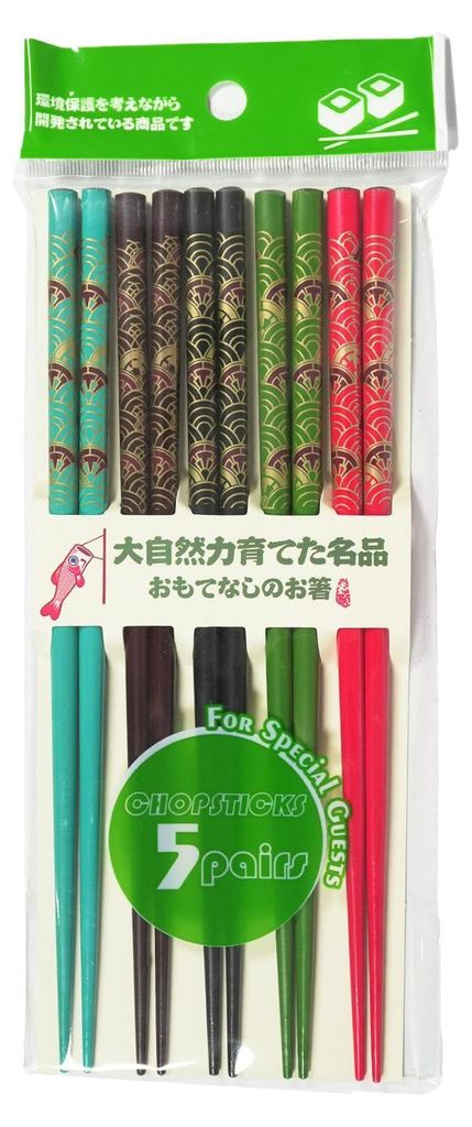 Essstäbchen Japan Style Mix 5Paar Produktbild 