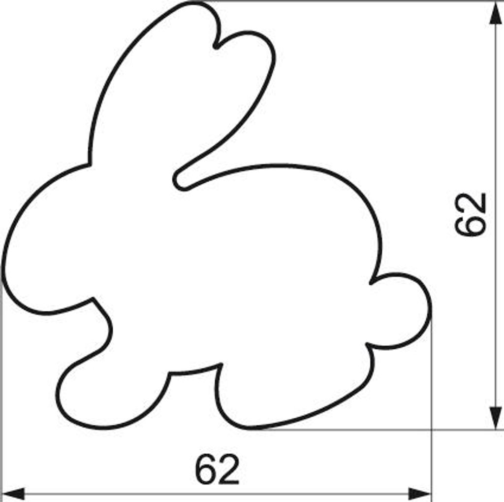 Vykrajovátko zajíček 6,2cm Obrázek produktu 