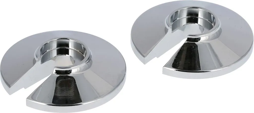 Anti-corrosion : Set de 2 caches chromés pour amortisseur enduro robuste