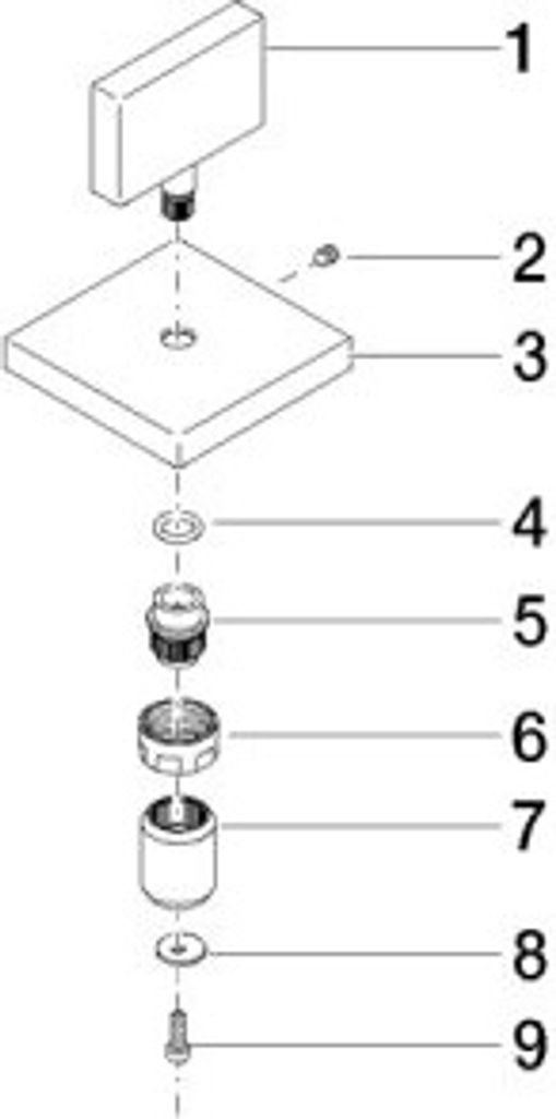 Dornbracht 90207800202-06 Griff für Unterputzventil Ersatzteile