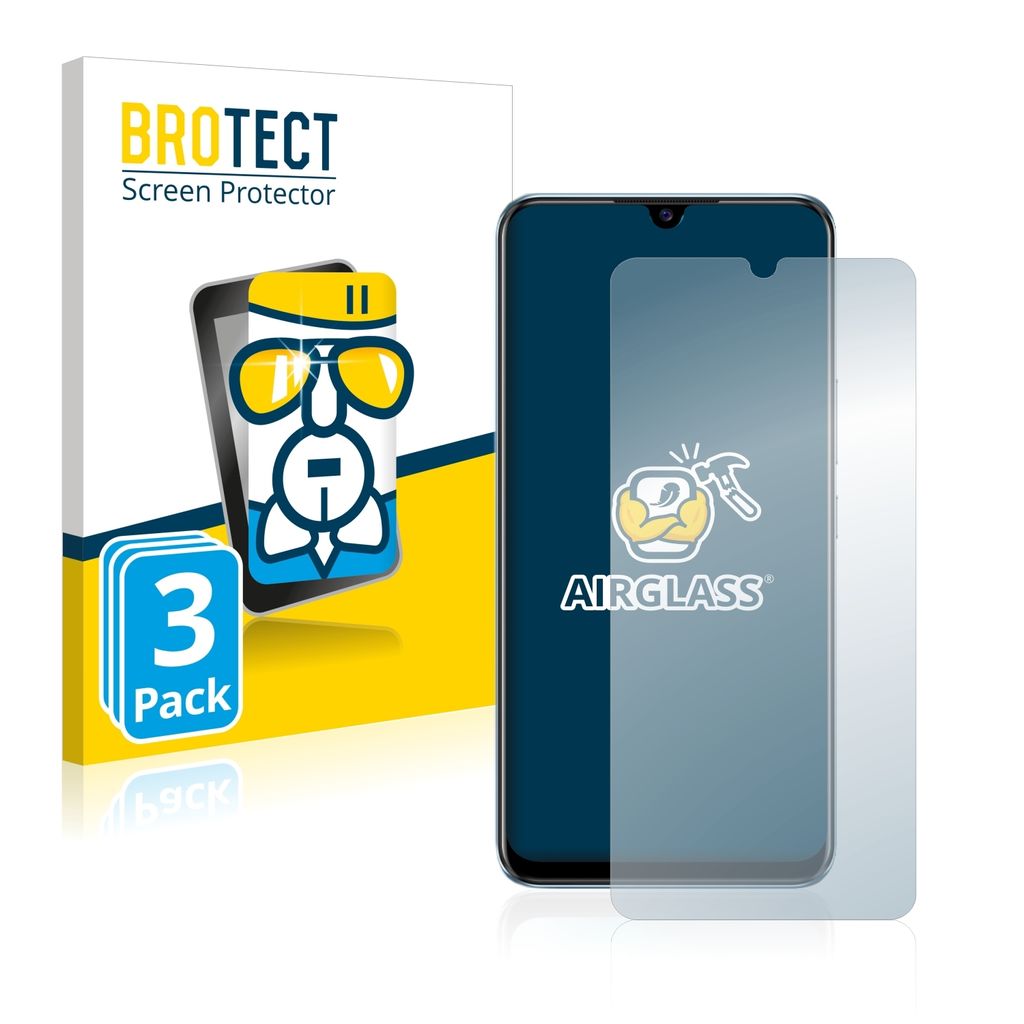 3x BROTECT Schutzglas für Vivo V20 SE Schutzfolie Panzer Folie Glas Display Schutz klar