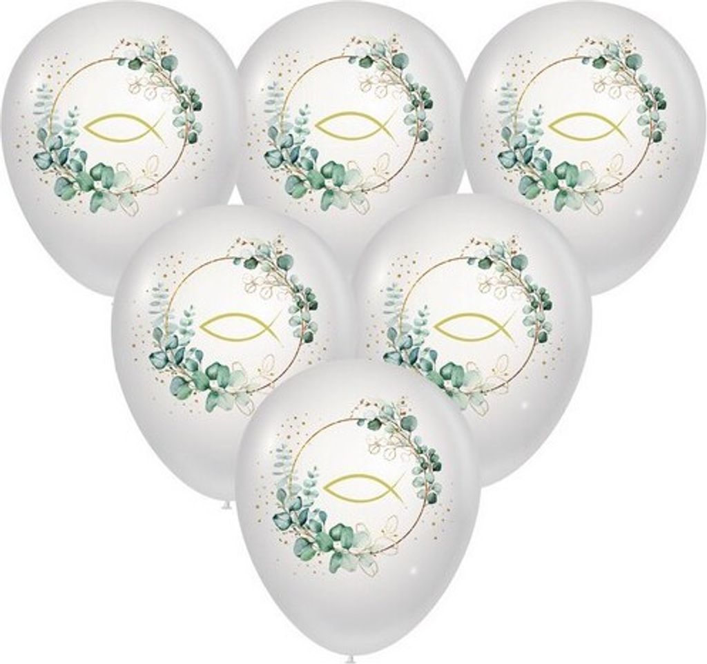 10 Ballons Eucalyptus Golden Fish - Fisch um Eukalyptus Produktbild 