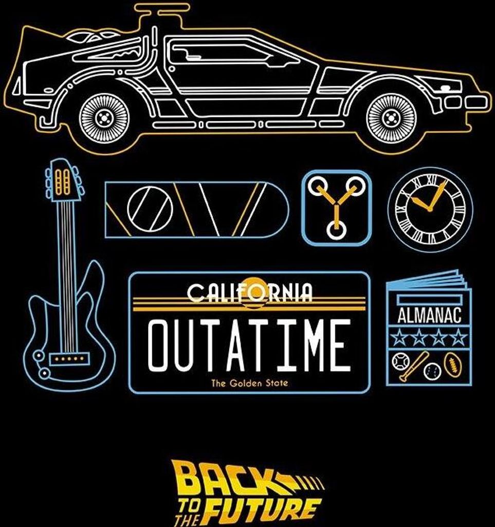 Zurück in die Zukunft - DeLorean - T-Shirt
