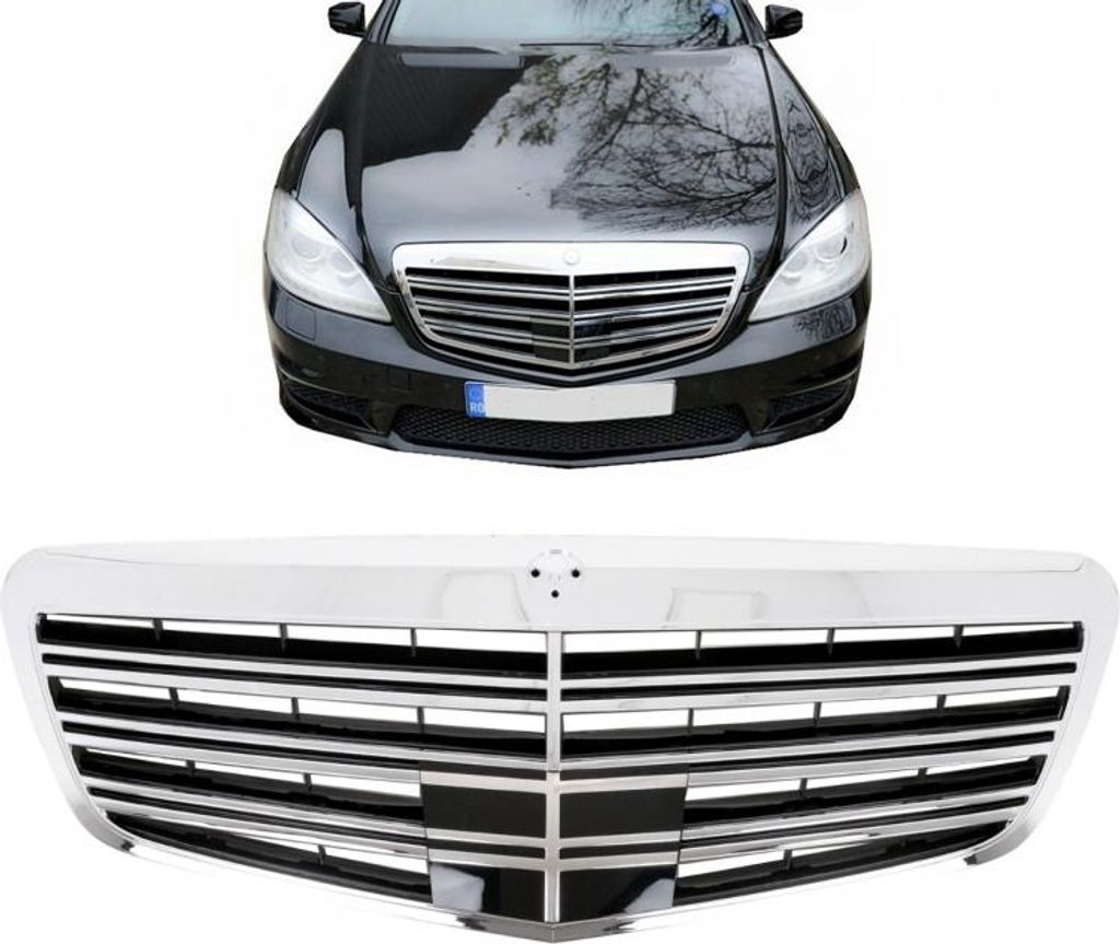 Kühlergrill für Mercedes W221 S-Klasse Facelift 2011-2013 Produktbild 