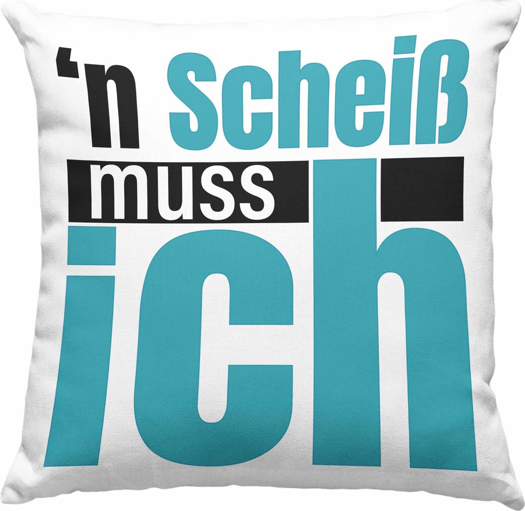 Trendation - N Sch Muss Ich Beste Sprüche für Büro Deko-Kissen mit Füllung 40x40 Arbeit Geschenk Kollegin Kollege Rebell (Grün)