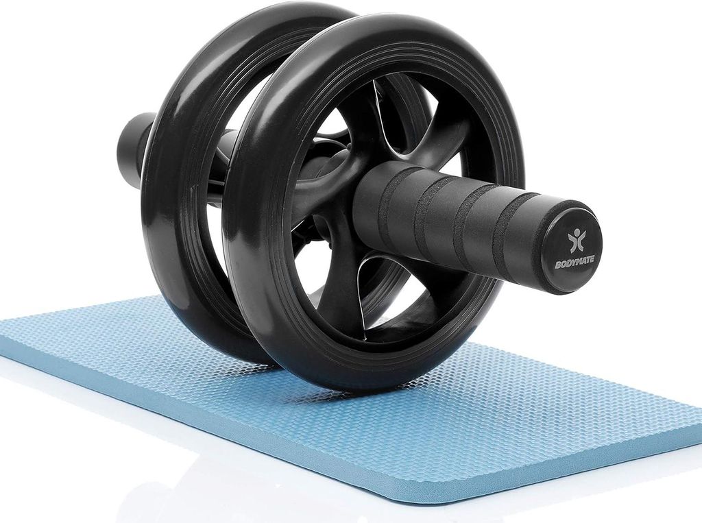 AB Roller Classic, Bauchtrainer zur Stärkung der Rumpfmuskulatur, Fitnessgerät für zu Hause, Bauchmuskeltrainer inklusive Knieschutz, 28 x 16 cm...