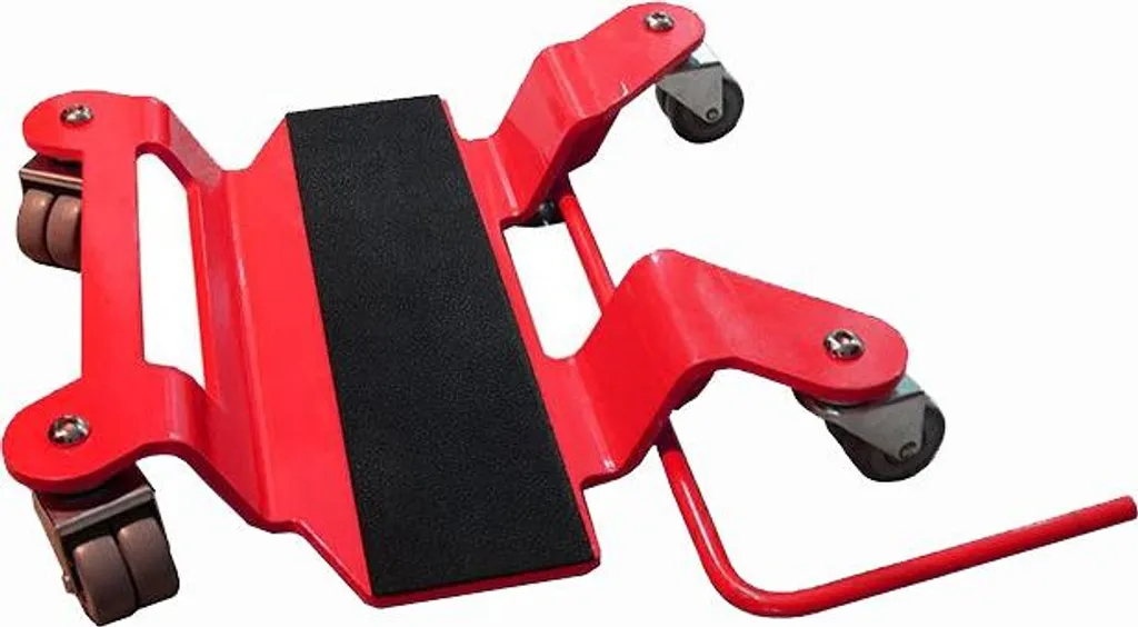 Stationner sa moto en garage étroit : Plate-forme béquille centrale 360°