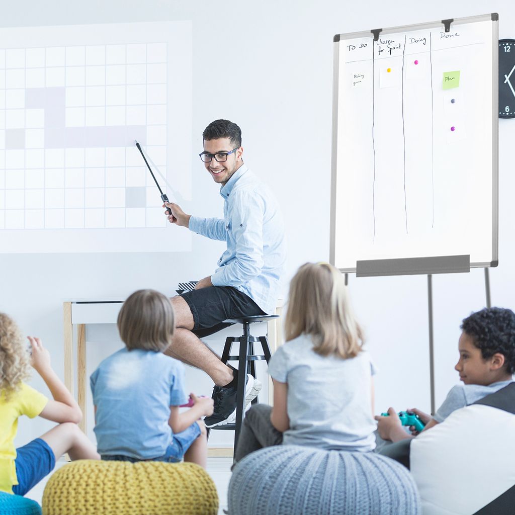 UISEBRT Whiteboard Flipchart s podstavcem, magnetická Obrázek produktu 9