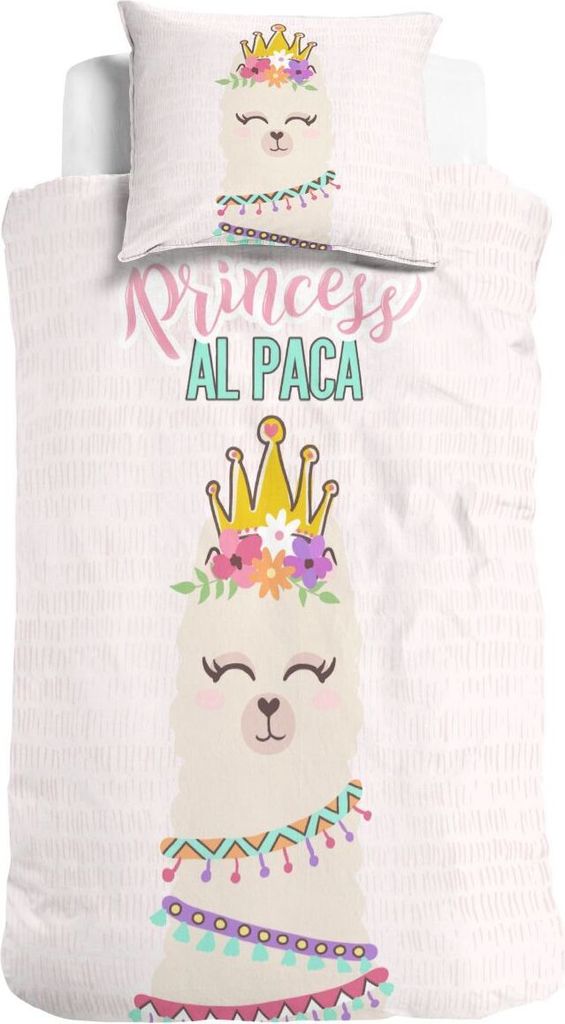 Little Monster Renforcé Bettwäsche 135x200 cm Princess Al Paca Pink
