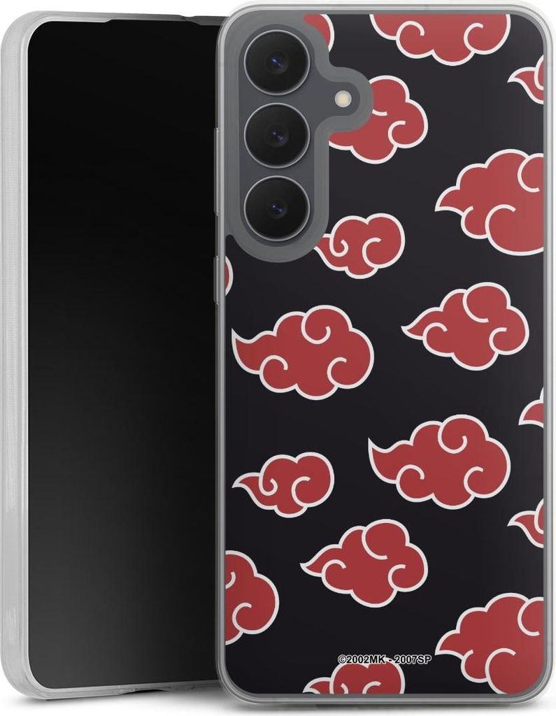 DeinDesign Slim Hülle für Samsung Galaxy S25 FE Silikon Case Ultra Dünn Handyhülle Naruto Shippuden Offizielles Lizenzprodukt Akatsuki
