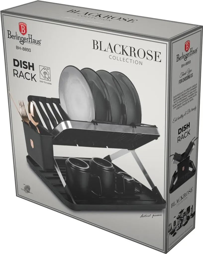 Scolapiatti Black Rose Berlinger Haus | Elegante e Antiruggine | Cucina