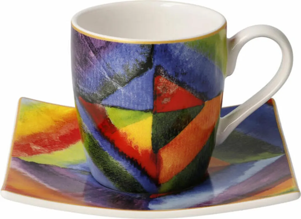 Goebel Wassily Kandinsky Farbstudie Tazzina Espresso Fine Bone China