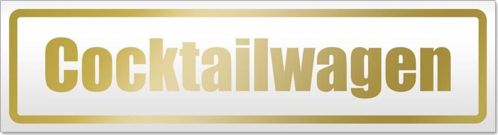 Cocktailwagen Magnetschild Schild magnetisch