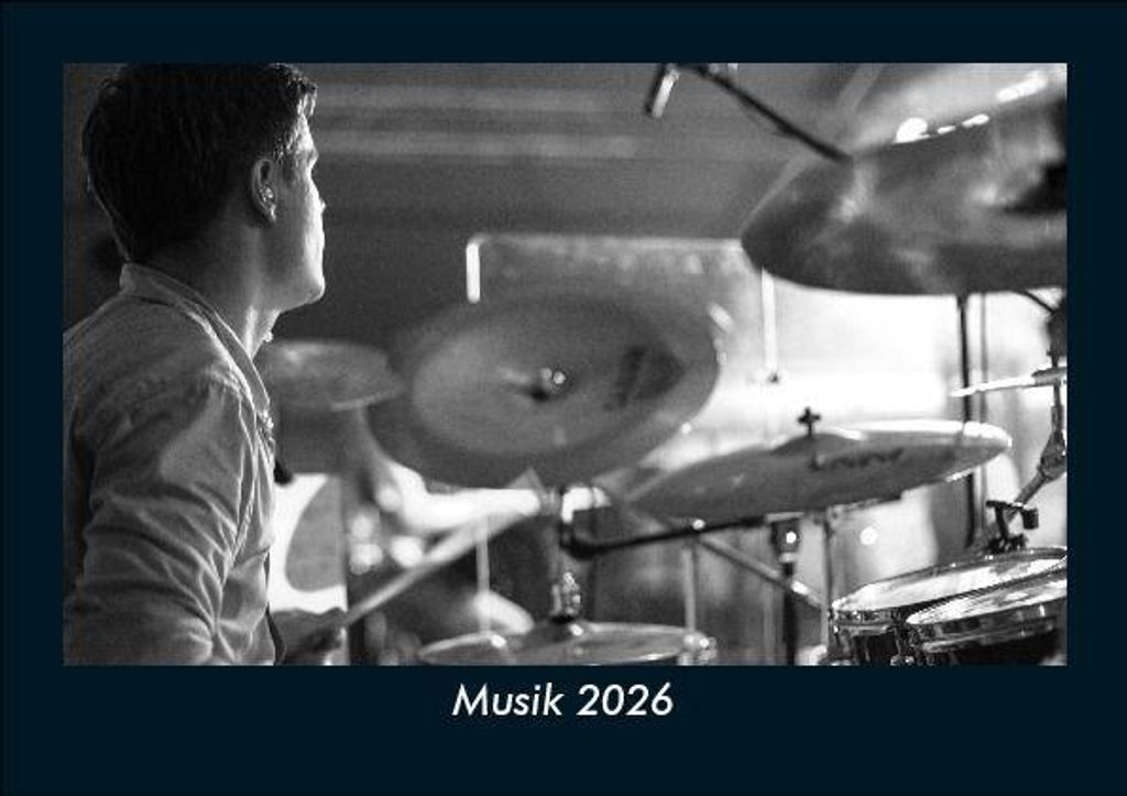 Musik 2026 Fotokalender - Querformat DIN A5, Monatskalender mit Bild-Motiven von Musik, Kultur, Tanz und Kunst