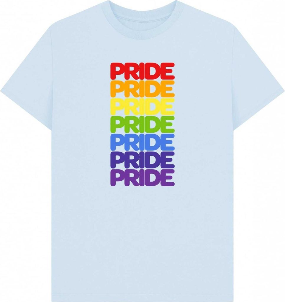 Apoh - "Pride" T-Shirt für Herren/Damen Uni PN1481 (M) (Himmelblau)