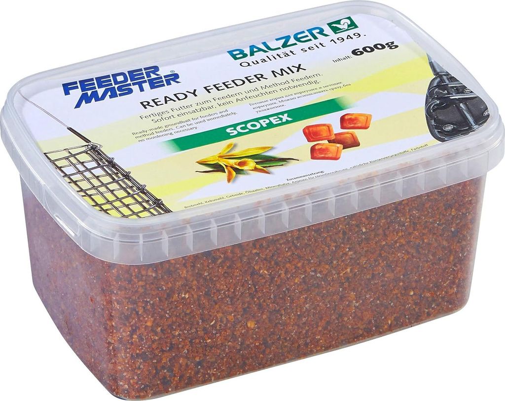 Balzer Feedermaster Fertig-Futter Mix Scopex-Karamell, 600g Produktbild 