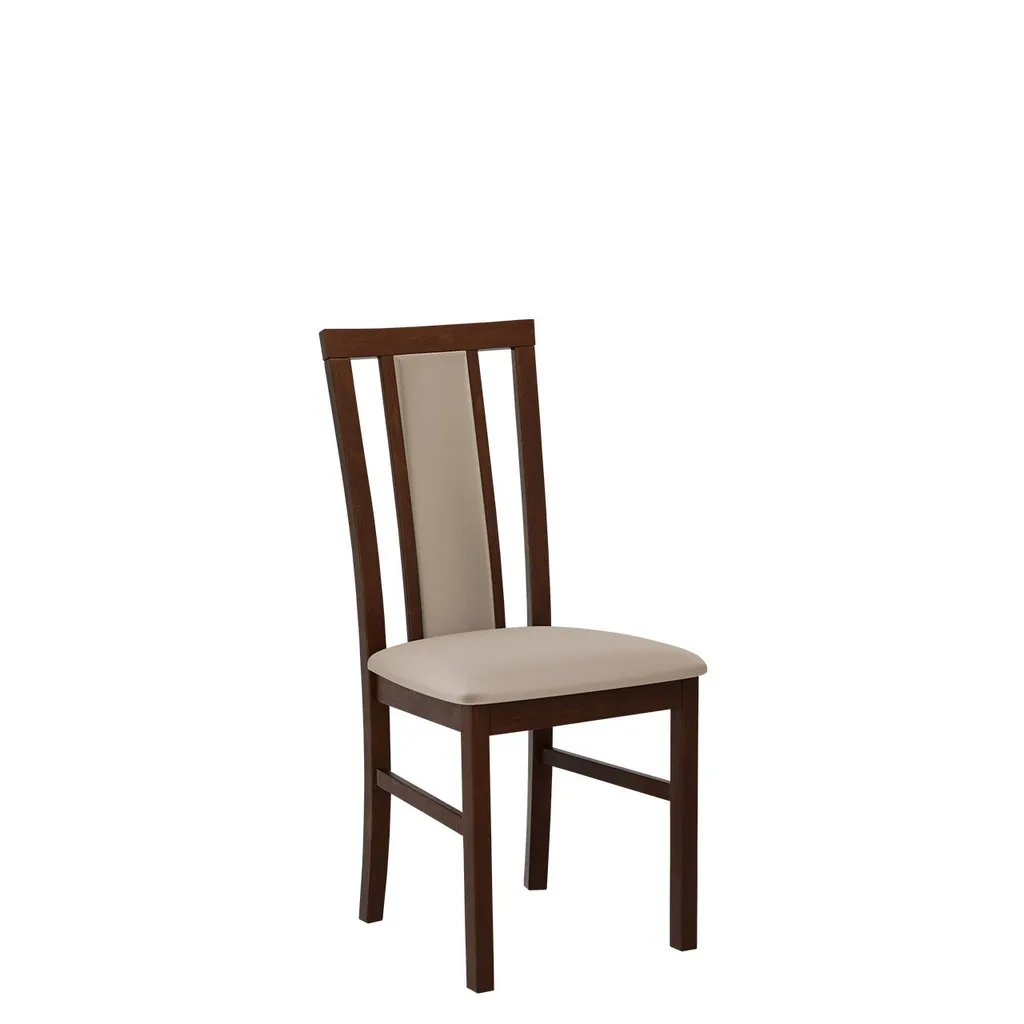 Chaise ergonomique FRATONIA 4 noyer et beige pour un confort durable