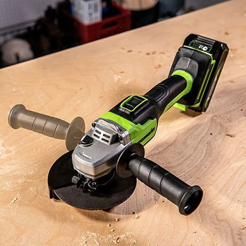 Meuleuse d'angle Greenworks 24V sans balais avec disque de 125mm - 3
