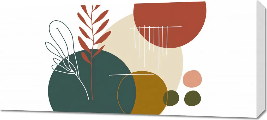 Image Rythme Bouillonnant 90x40 cm - Habiller un Mur Vide avec Style