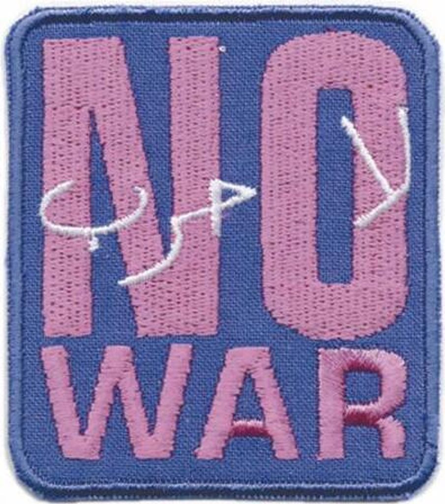 AUFNÄHER - NO WAR - 03288 - Gr. ca.5 x 5 cm - Patches Stick Applikation