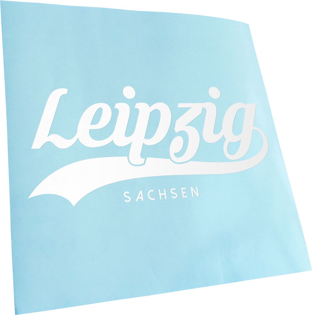 Kiwistar - Autoaufkleber - Leipzig Sachsen - Mattschwarz - 20x9cm - Aufkleber für Auto, Laptop, Fahrrad, LKW, Motorrad mehrfarbig JDM Decal Racing