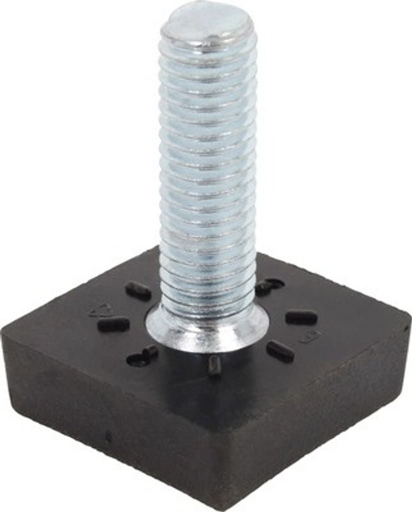 ALBERTS 4x Stellschraube Stahl M8 für Gewindestopfen 25x25 mm