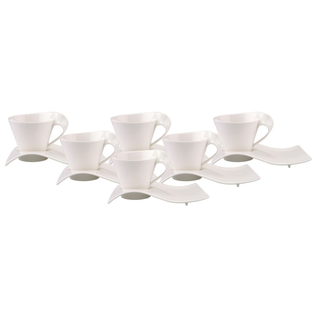 Villeroy & Boch NewWave Caffè Café au lait Tasse mit Unterteller 260 ml 6er Set