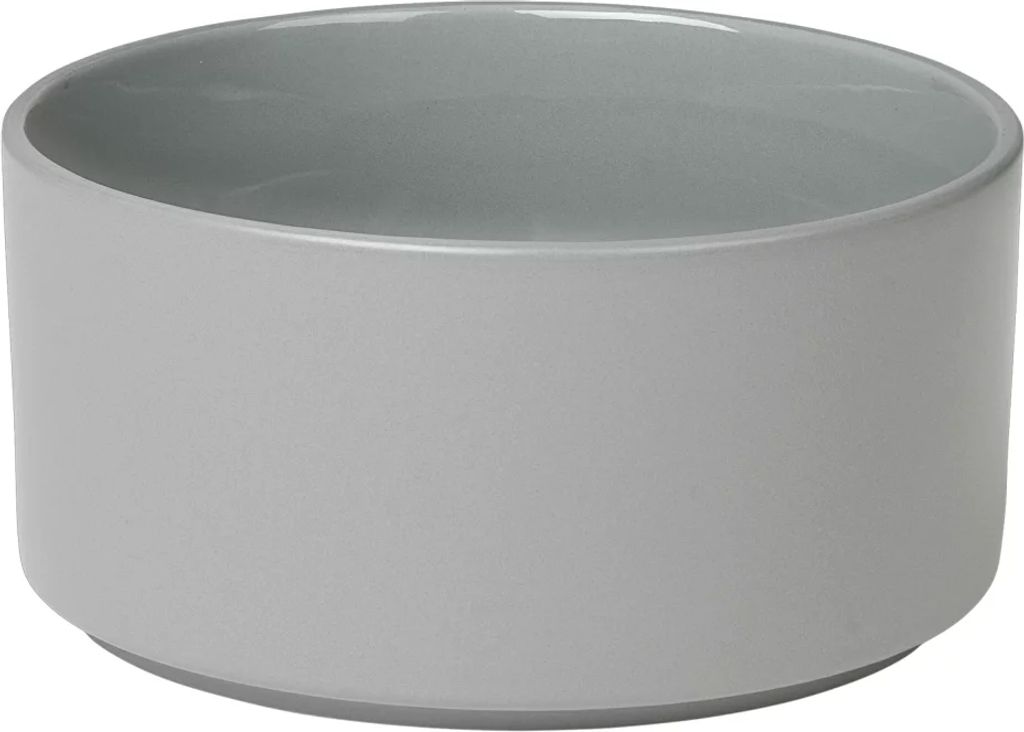 blomus Pilar Schale, Mirage Grey, Keramik, H 7 cm,Ø 14 cm, 63722