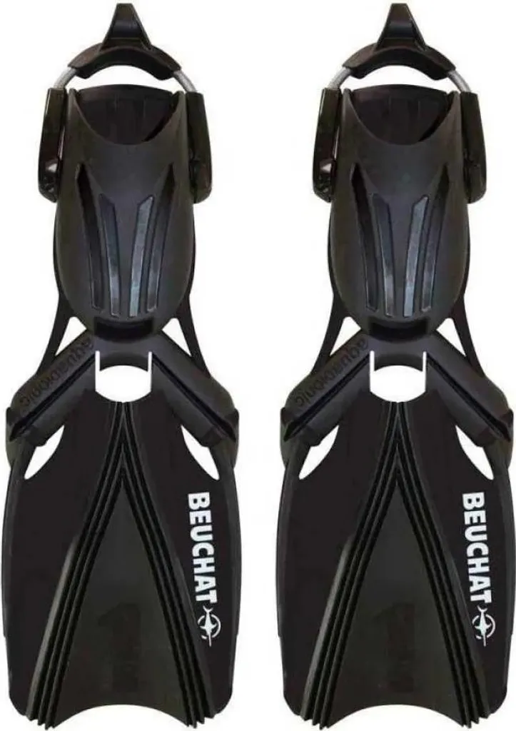 Palmes Beuchat Aquabionic Noir L-XL - Stop à la Fatigue Musculaire