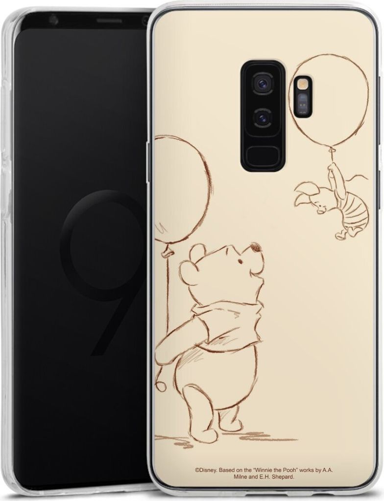 DeinDesign Handyhülle für Samsung Galaxy S9 Plus Duos Silikon Hülle Case Smartphone Schutzhülle Disney Offizielles Lizenzprodukt Winnie Puuh